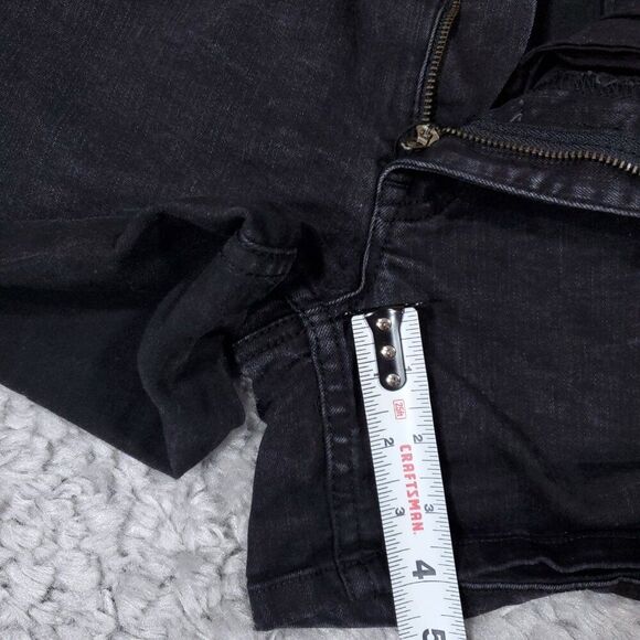 Hot Topic Blackheart High Rise Super Skinny Shorts Stretch Denim Size 3 Black - Picture 12 of 14